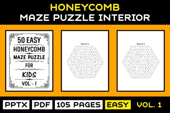 50 Easy Kids Maze Puzzle Interior Vol-1: A Versatile Resource for Creative and Educational Projects