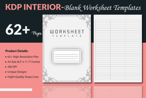 Blank Worksheet Templates for KDP Interior: A Comprehensive Guide