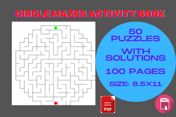 Circle Maze Puzzles 50 Games for KDP