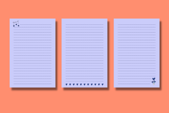 Discover the Versatility of KDP Blue Heart Lined Journal Interior