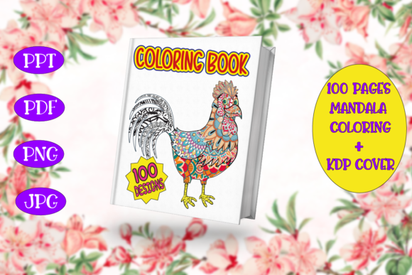 Explore Creative Expression with 100 Pages Coloring Mandala Cover