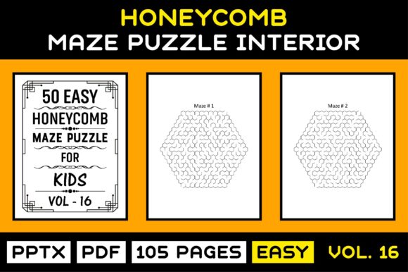 Explore Fun and Educational Puzzles with 50 Easy Kids Maze Puzzle Interior Vol-16