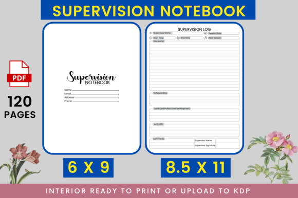 Strategic Use of Supervision Notebook KDP Interior for Enhanced Planning and Productivity
