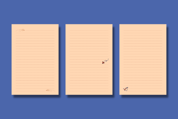 Stylish KDP Lined Planner Notebook Interior