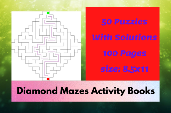 Unlocking Creativity and Engagement with 50 Diamond Mazes for KDP Activity